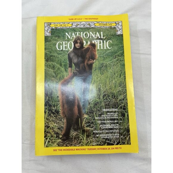 Nat Geo Mags Jul–Dec 1975 Set + Slipcvr Vtg Wildlife Decor World Atlas - Picture 13 of 16